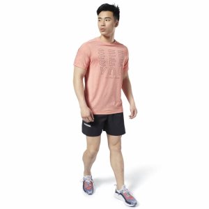 Reebok One Series Running Reflective Move T Shirt Herren - Orange - DE 945-LTM